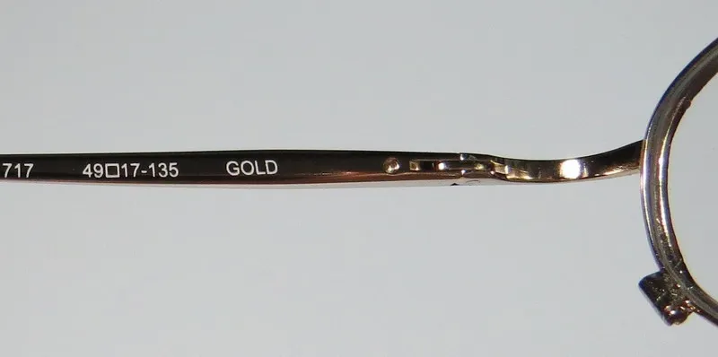 Elite Eyewear 717-B gold Eyeglasses Gold 49mm 8