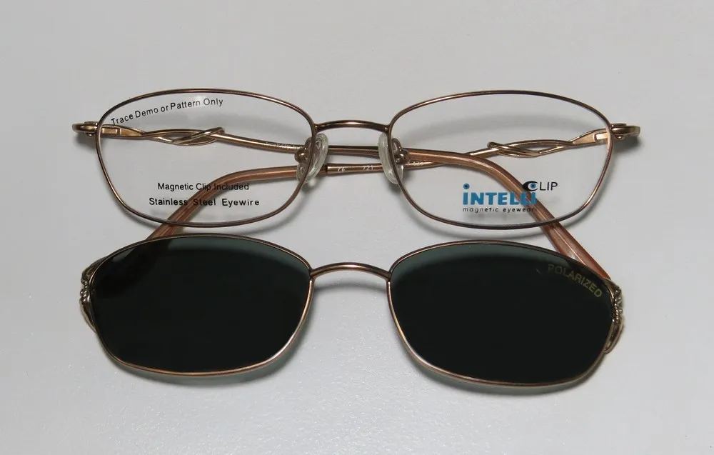 Elite Eyewear 721 tan / gold Eyeglasses Brownish Bronze 52mm 3