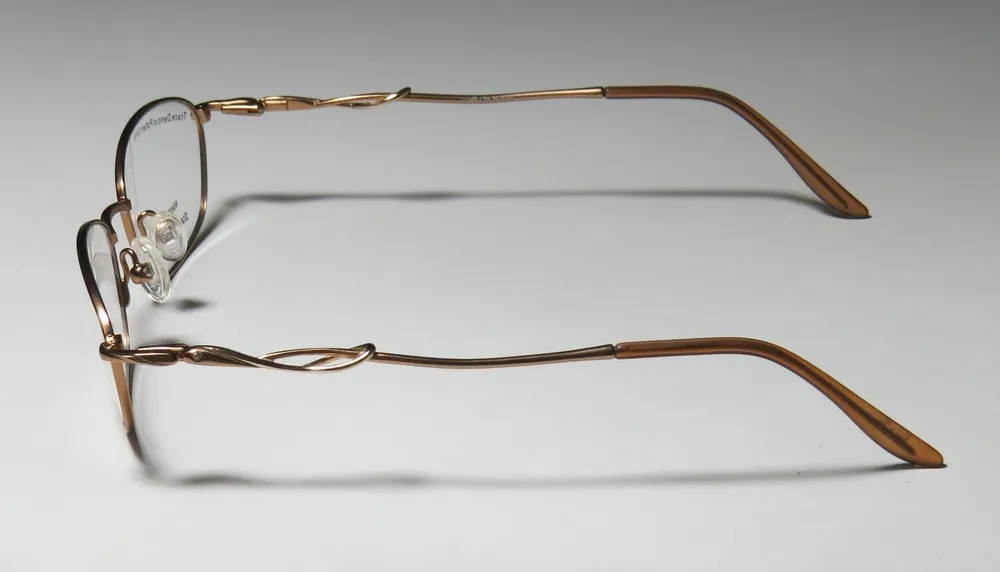 Elite Eyewear 721 tan / gold Eyeglasses Brownish Bronze 52mm 5