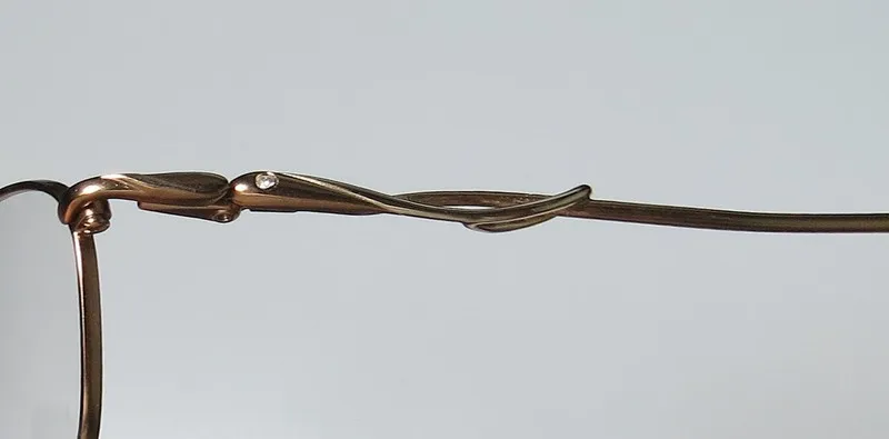 Elite Eyewear 721 tan / gold Eyeglasses Brownish Bronze 52mm 7