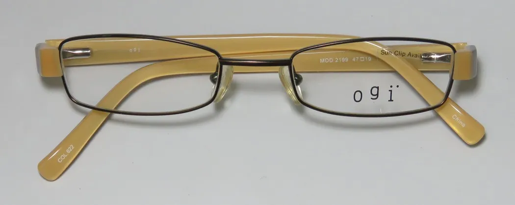 OGI 2199 622 Eyeglasses Brown 47mm Unisex 2