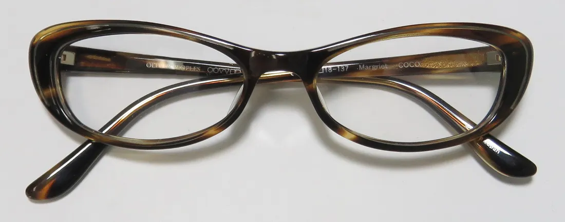 Oliver Peoples Margriet coco Eyeglasses Brown Pattern 50mm 2