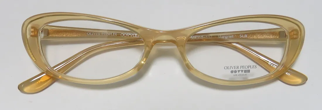 Oliver Peoples Margriet slb Eyeglasses Transparent Yellow 50mm 2
