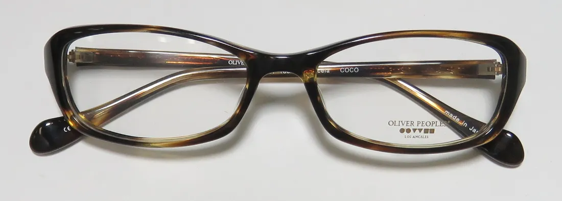 Oliver Peoples Marcela coco Eyeglasses Brown Pattern 51mm 2