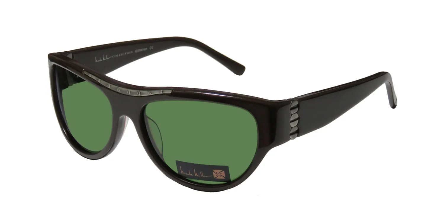 Nicole Miller Utilitarian bronze Sunglasses Chocolate 56mm