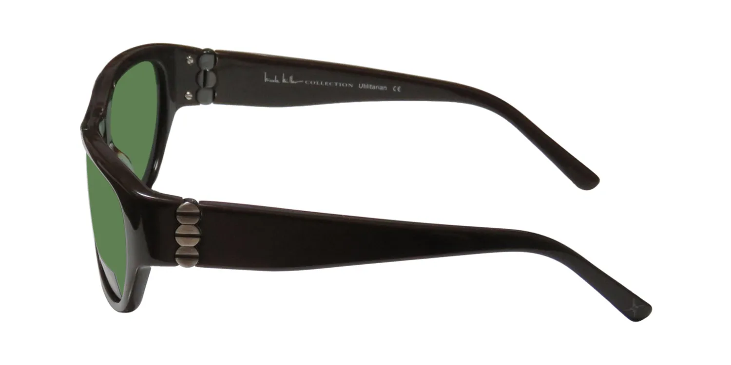 Nicole Miller Utilitarian bronze Sunglasses Chocolate 56mm 4
