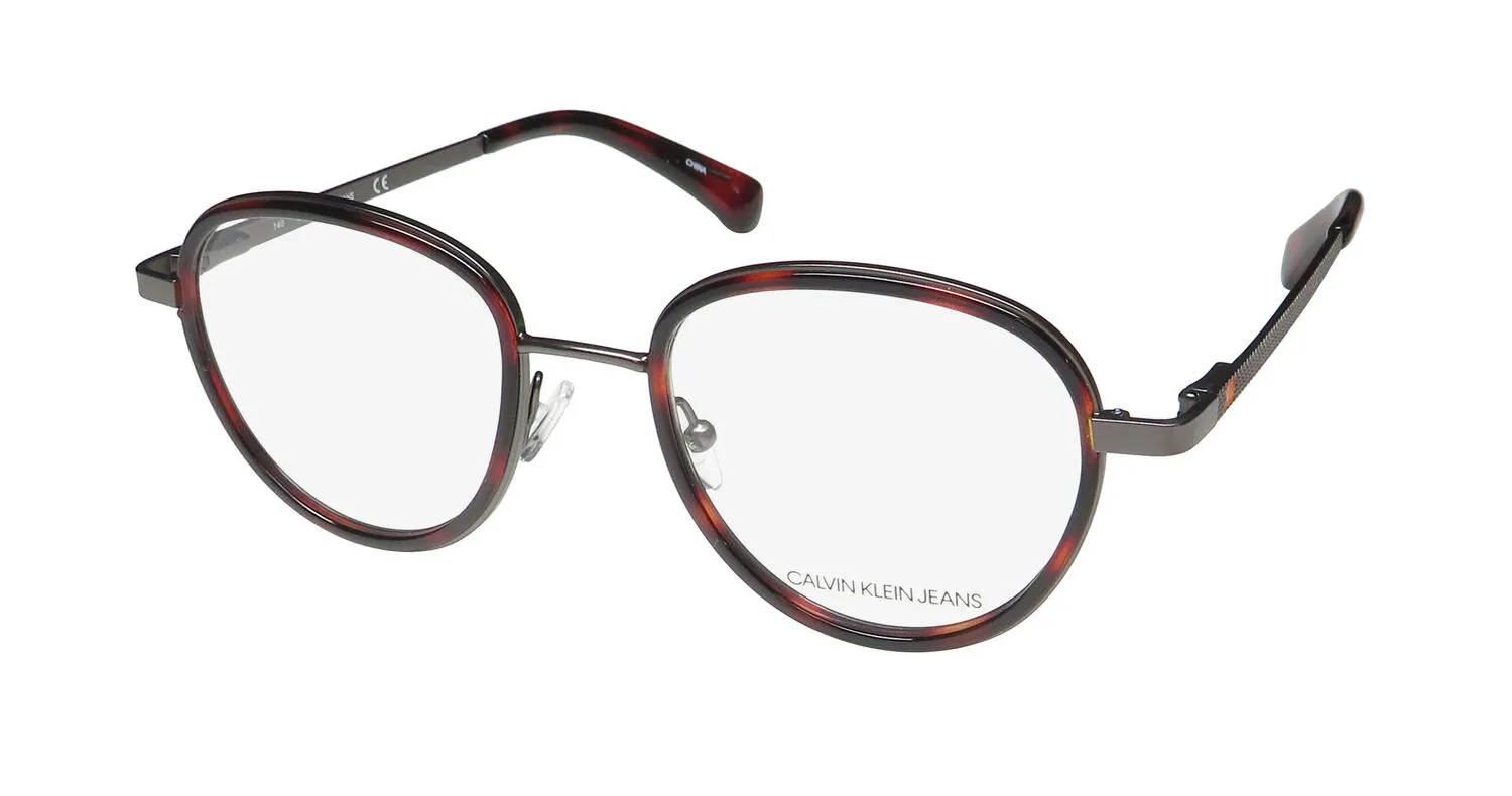 Calvin Klein Jeans 156af 202 Eyeglasses Warm Tortoise 49mm