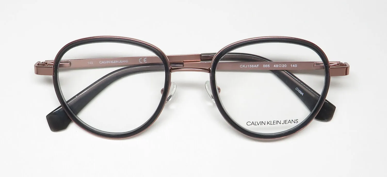 Calvin Klein Jeans 156af 005 Eyeglasses Crystal Smoke 49mm 2