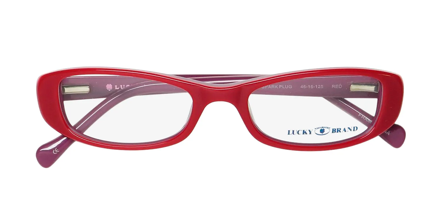 Lucky Brand Spark Plug red Eyeglasses Red 46mm 2