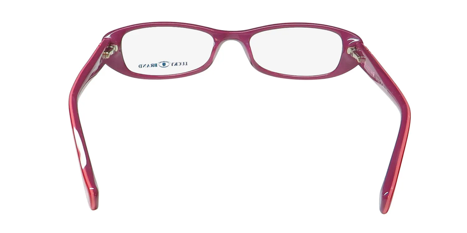 Lucky Brand Spark Plug red Eyeglasses Red 46mm 5
