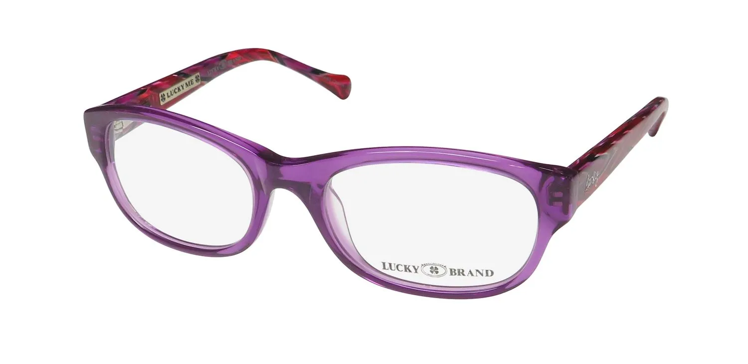 Lucky Brand Busy plum Eyeglasses Purple Crystal 46mm