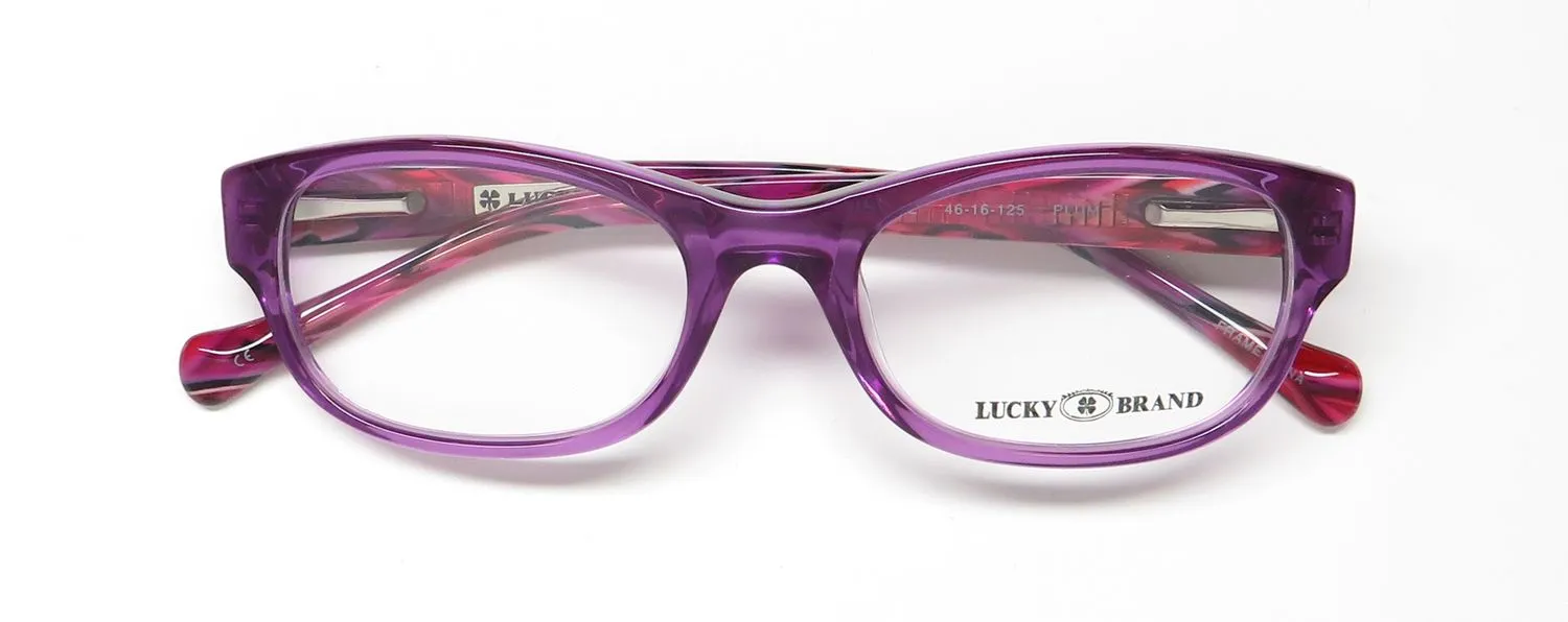 Lucky Brand Busy plum Eyeglasses Purple Crystal 46mm 2