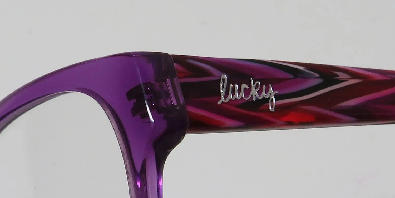 Lucky Brand Busy plum Eyeglasses Purple Crystal 46mm 6