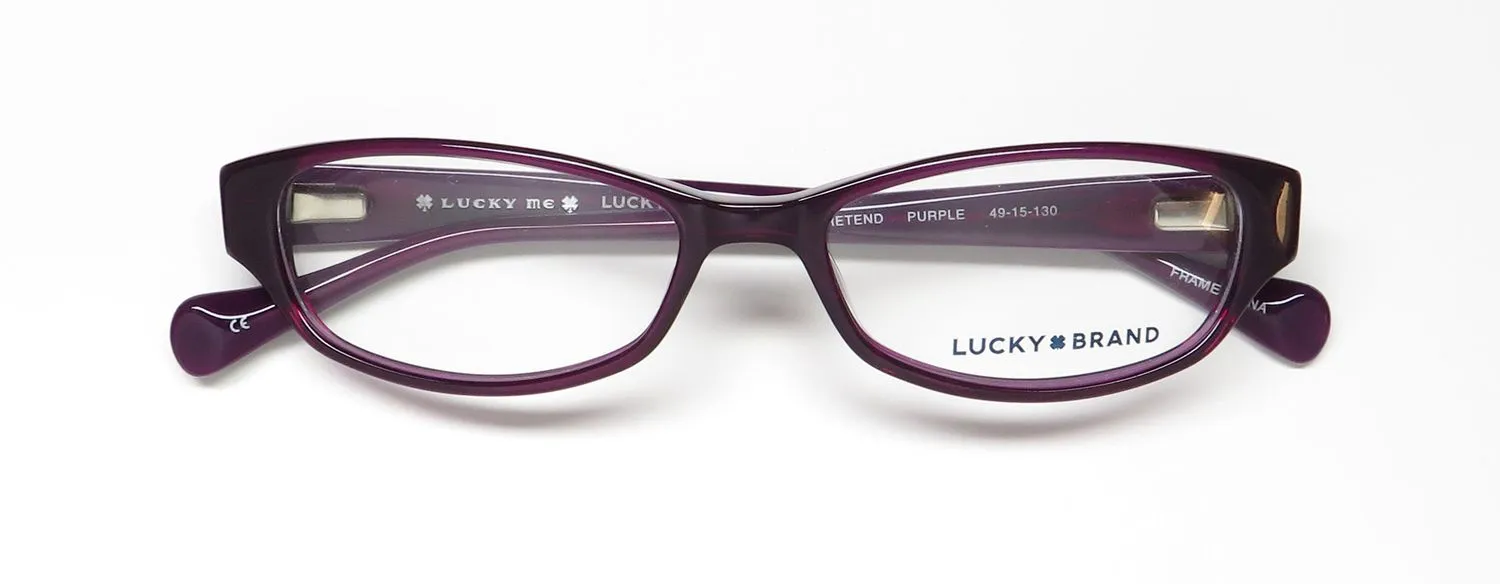 Lucky Brand Pretend purple Eyeglasses Purple 49mm 2