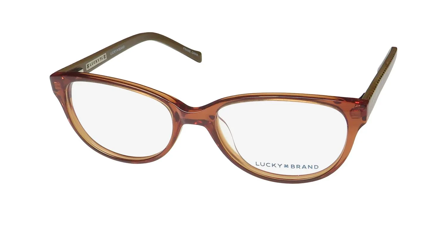 Lucky Brand D701 brown Eyeglasses Brown 49mm