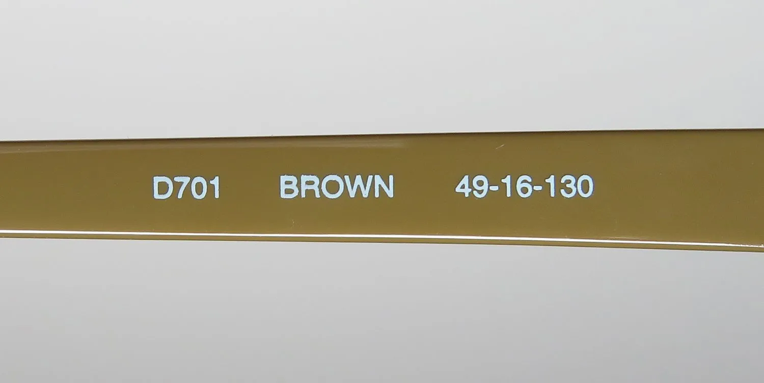 Lucky Brand D701 brown Eyeglasses Brown 49mm 8