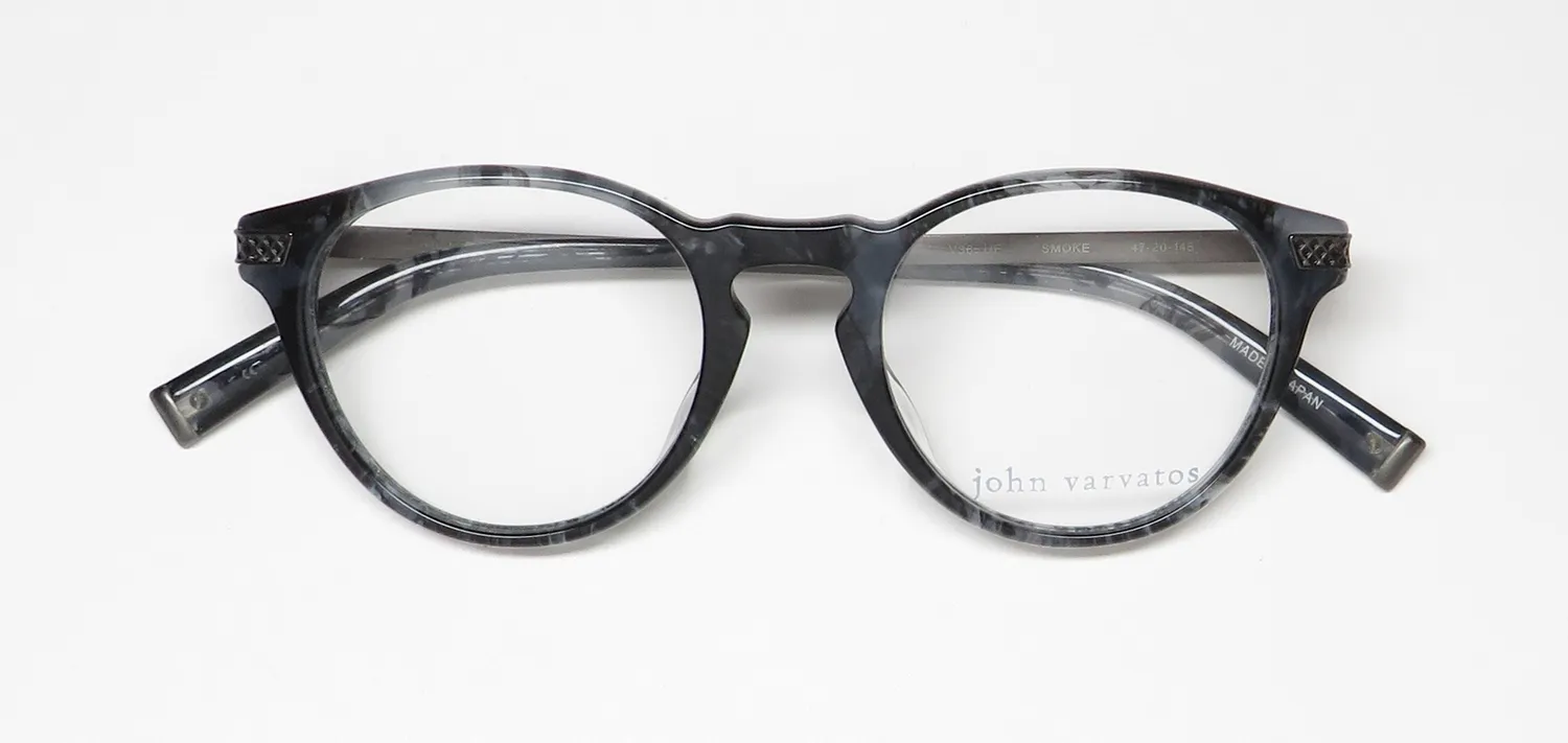 John Varvatos V365 smoke Eyeglasses Smoke 47mm 2