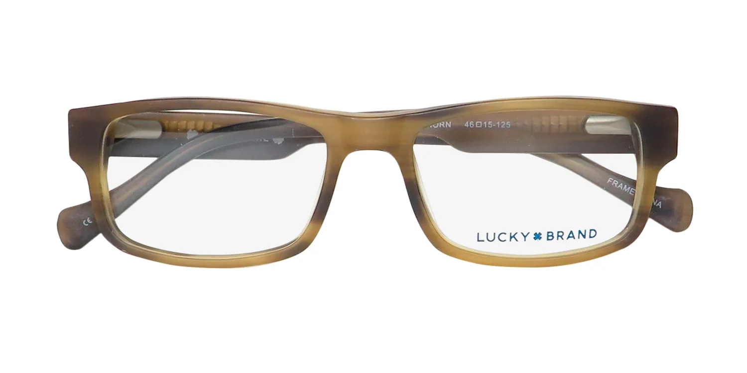Lucky Brand D804 matte brown horn Eyeglasses Matte Brown Horn 46mm 2
