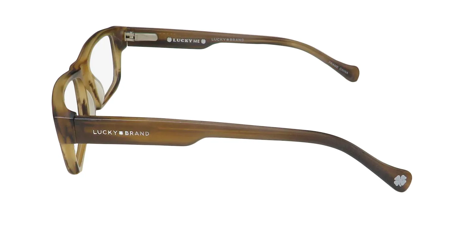 Lucky Brand D804 matte brown horn Eyeglasses Matte Brown Horn 46mm 4