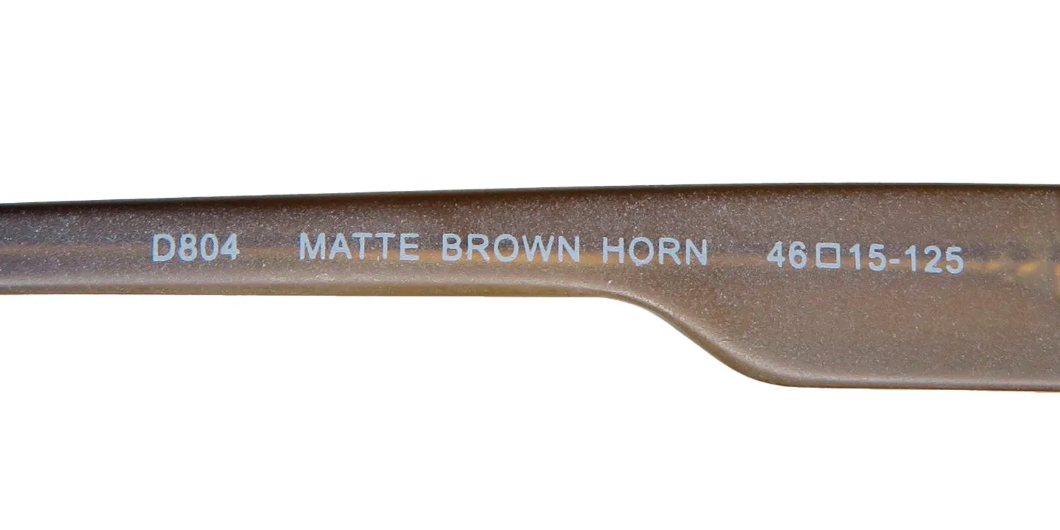 Lucky Brand D804 matte brown horn Eyeglasses Matte Brown Horn 46mm 8