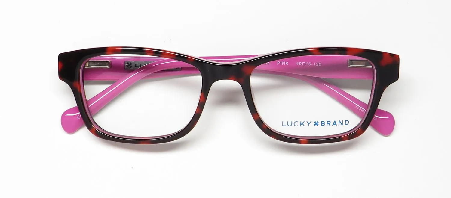 Lucky Brand D705 pink tortoise Eyeglasses Pink Tortoise 49mm 2