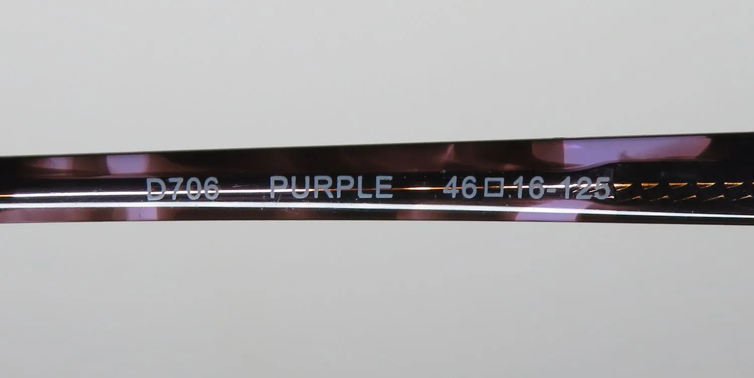 Lucky Brand D706 purple Eyeglasses Purple 46mm 8