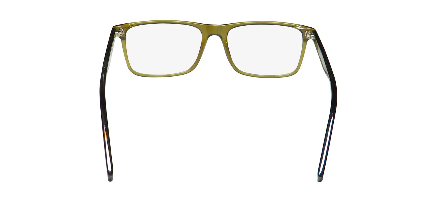 John Varvatos V374 olive Eyeglasses Olive Crystal 55mm 5