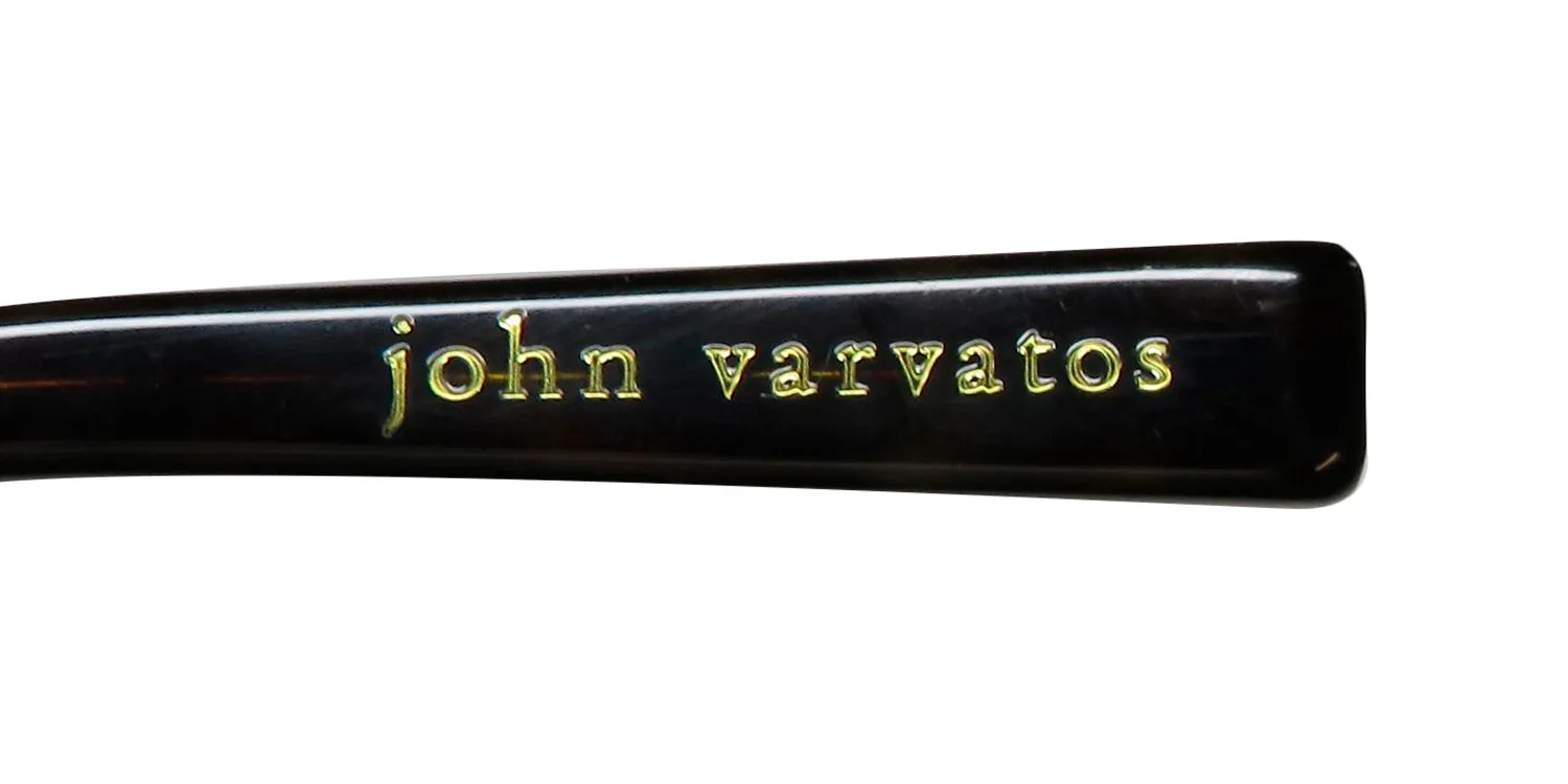 John Varvatos V374 olive Eyeglasses Olive Crystal 55mm 7