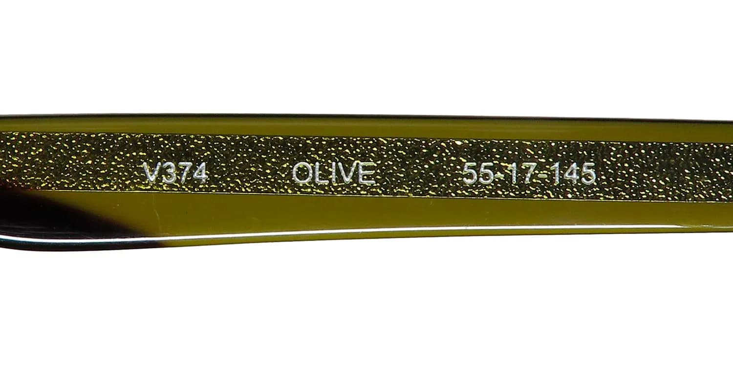John Varvatos V374 olive Eyeglasses Olive Crystal 55mm 8