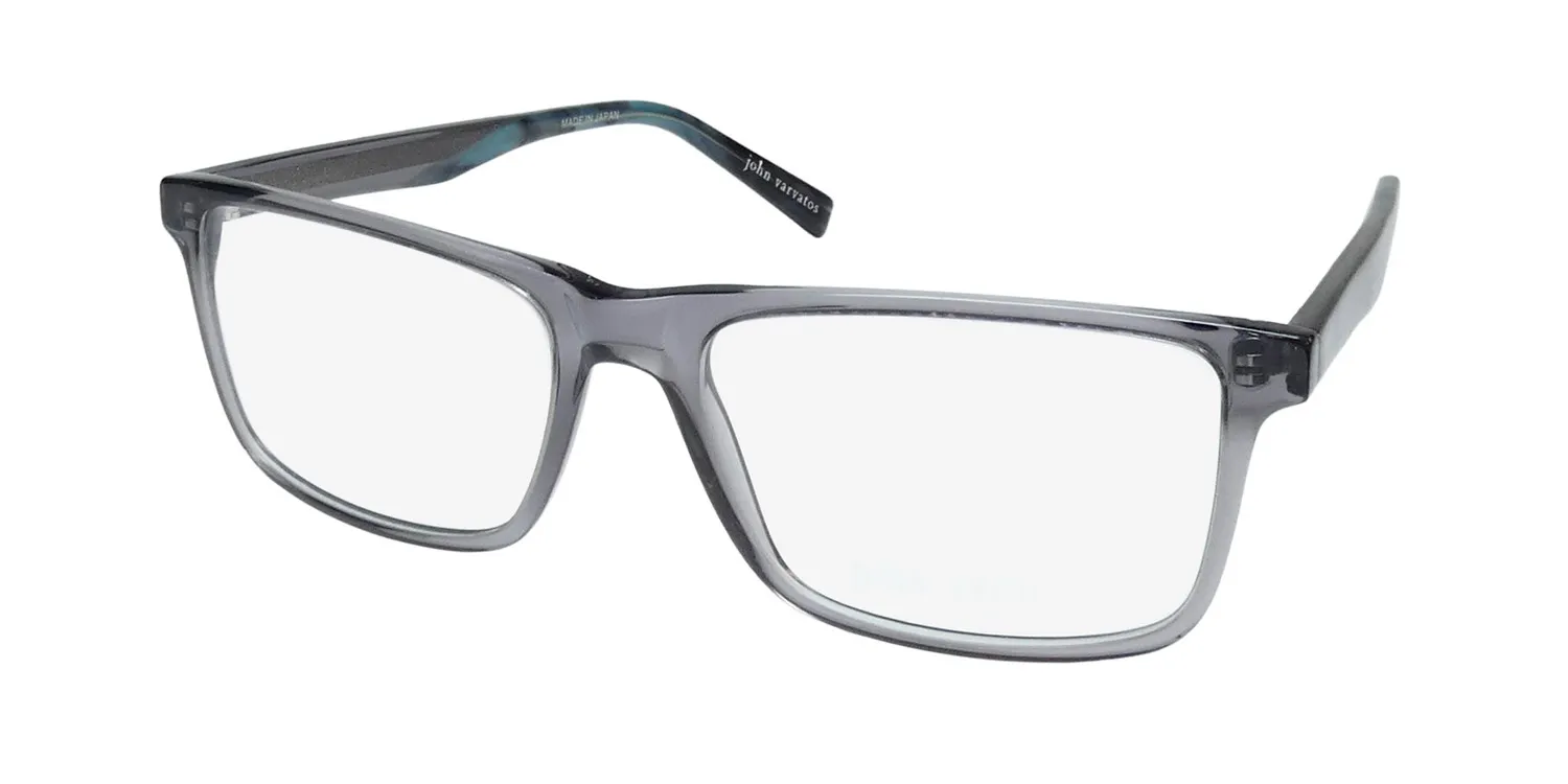 John Varvatos V374 smoke Eyeglasses Smoke Crystal 55mm