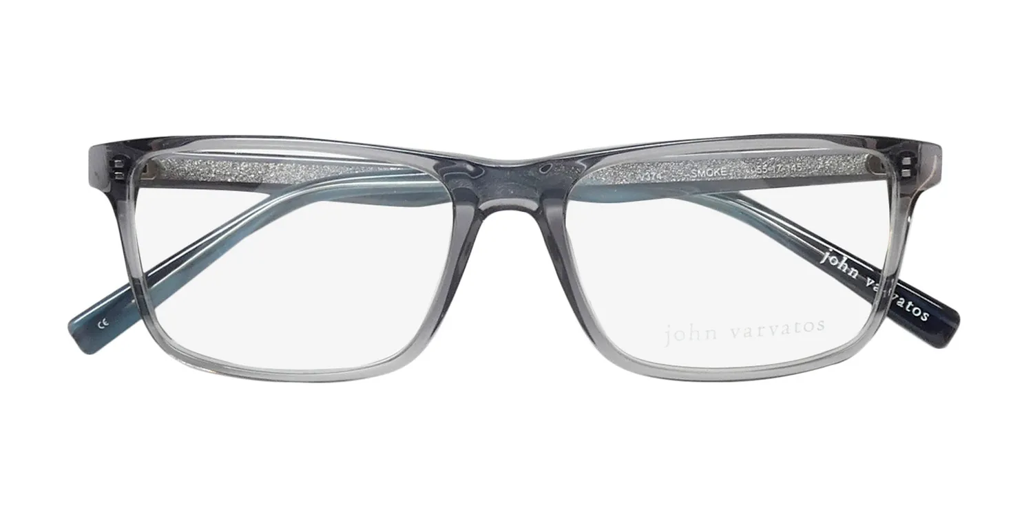 John Varvatos V374 smoke Eyeglasses Smoke Crystal 55mm 2