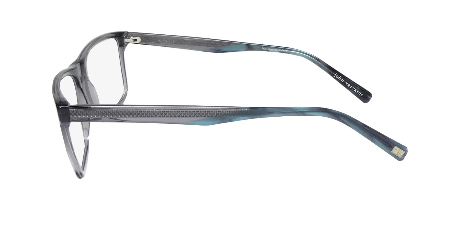 John Varvatos V374 smoke Eyeglasses Smoke Crystal 55mm 4