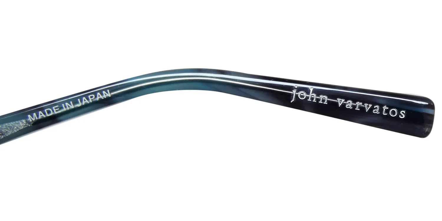 John Varvatos V374 smoke Eyeglasses Smoke Crystal 55mm 7