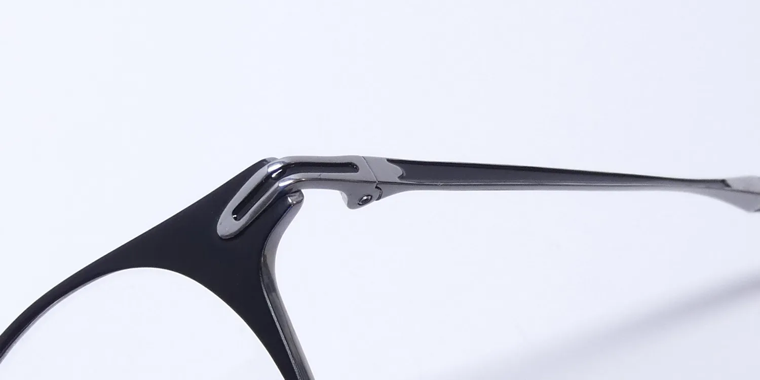 John Varvatos V169 matte black/silver Eyeglasses Matte Black 49mm 6