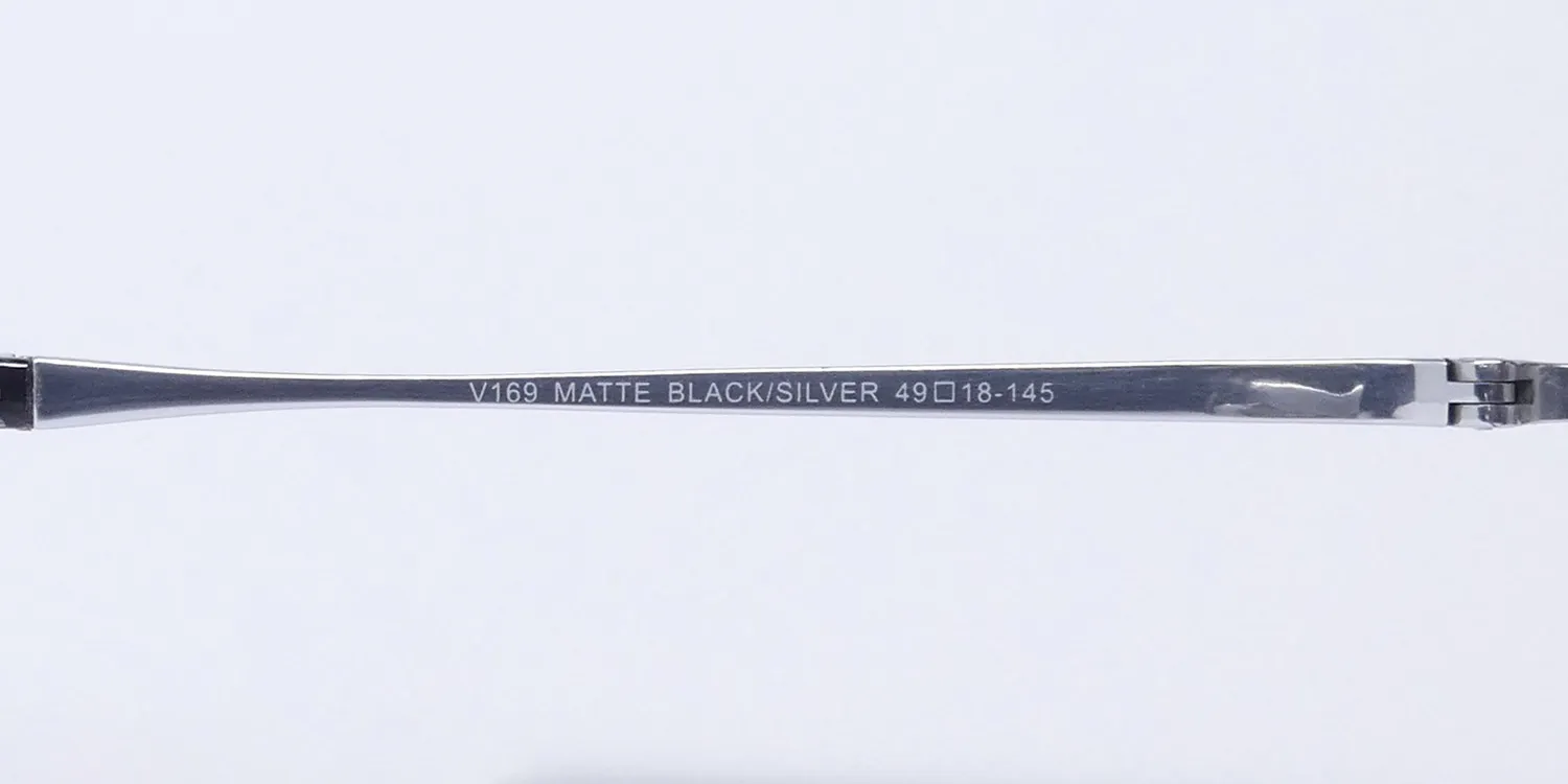 John Varvatos V169 matte black/silver Eyeglasses Matte Black 49mm 8