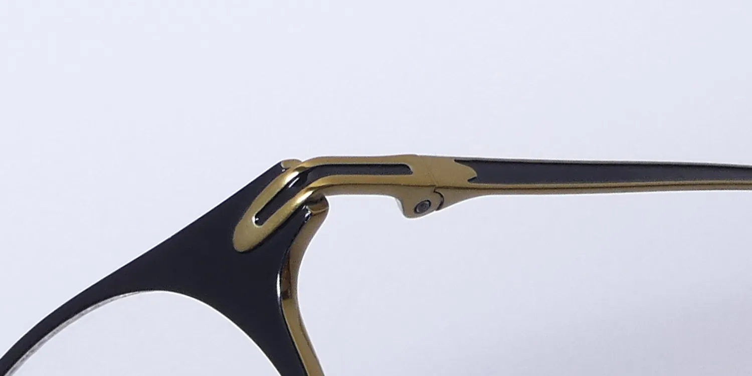 John Varvatos V169 matte black/gold Eyeglasses Matte Black 49mm 6