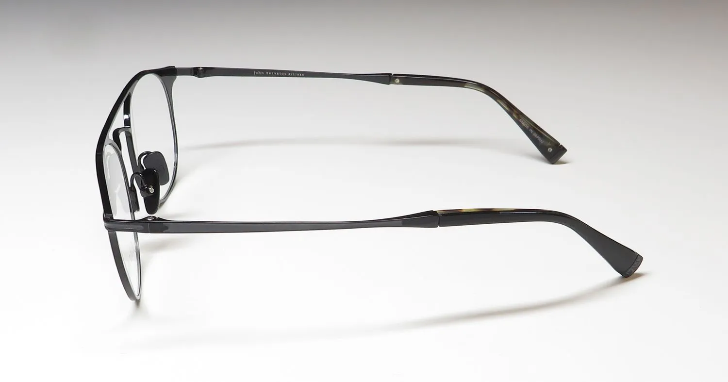 John Varvatos V169 matte gun/black Eyeglasses Matte Gun 49mm 4