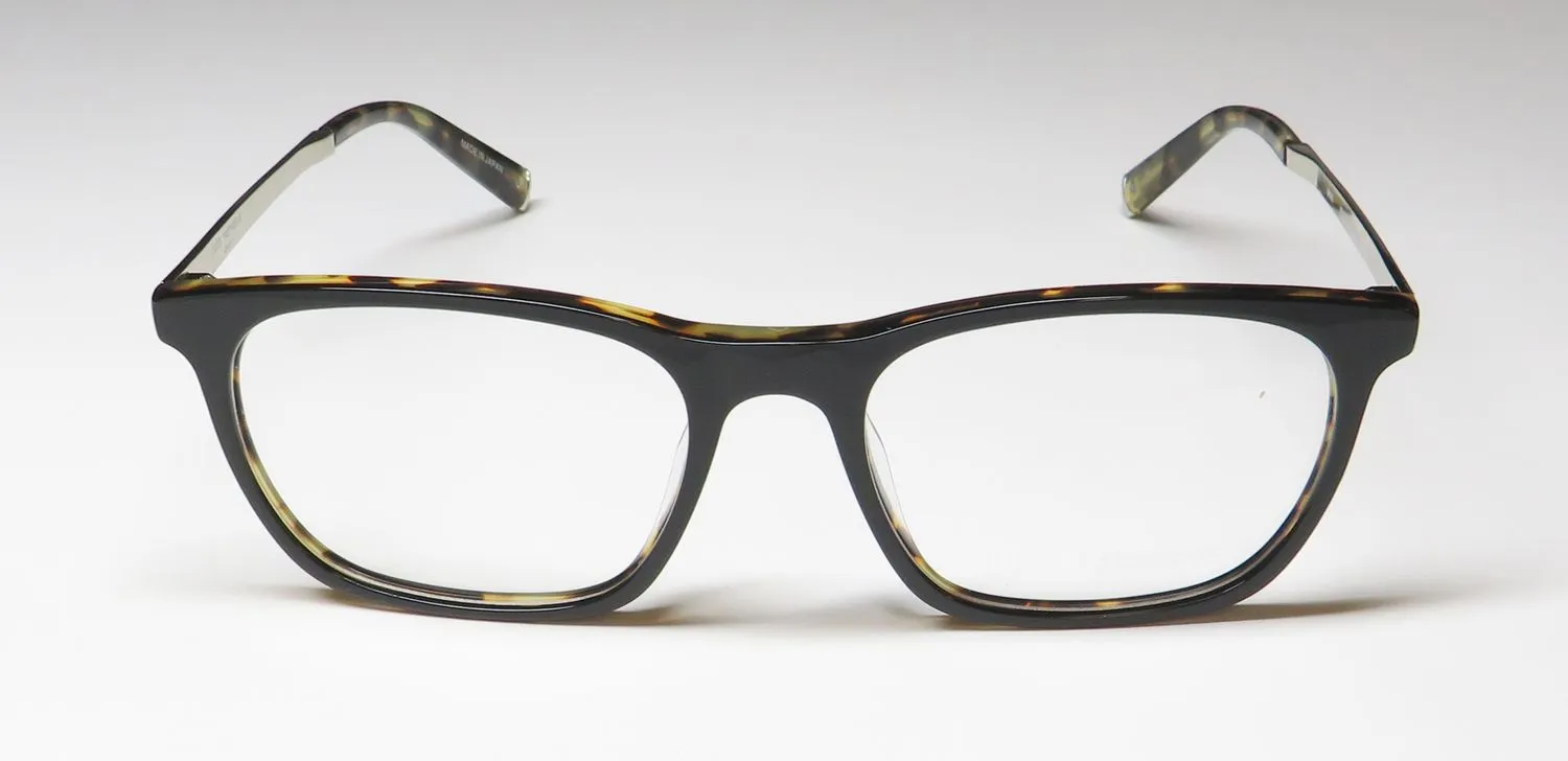 John Varvatos V406 black/ tortoise Eyeglasses Black 53mm 3