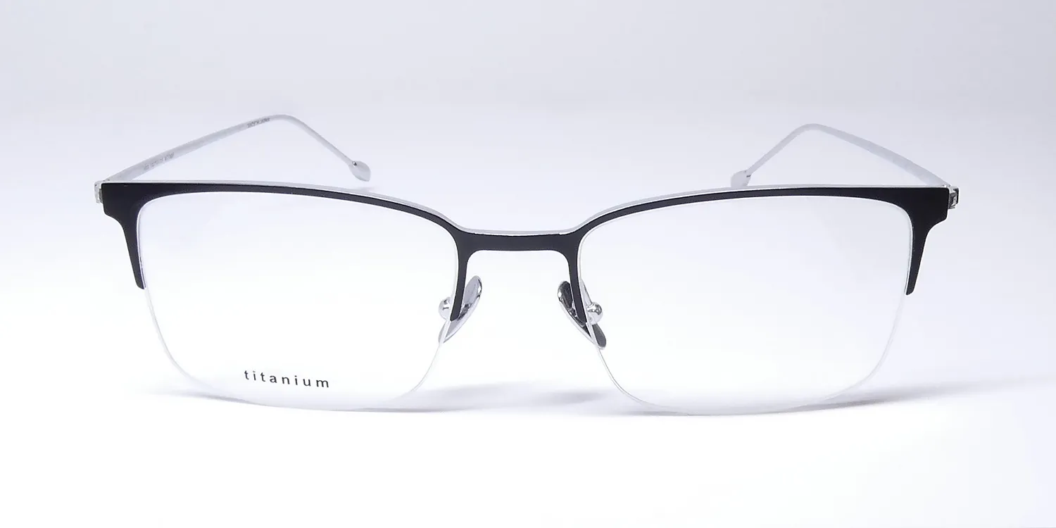 John Varvatos V172 black/silver Eyeglasses Black 55mm 3