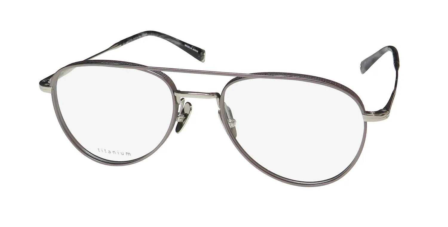 John Varvatos V175 gunmetal/ silver Eyeglasses Gunmetal 54mm
