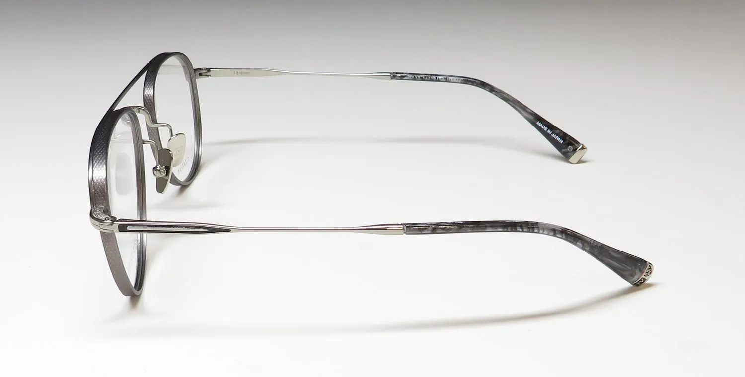 John Varvatos V175 gunmetal/ silver Eyeglasses Gunmetal 54mm 4