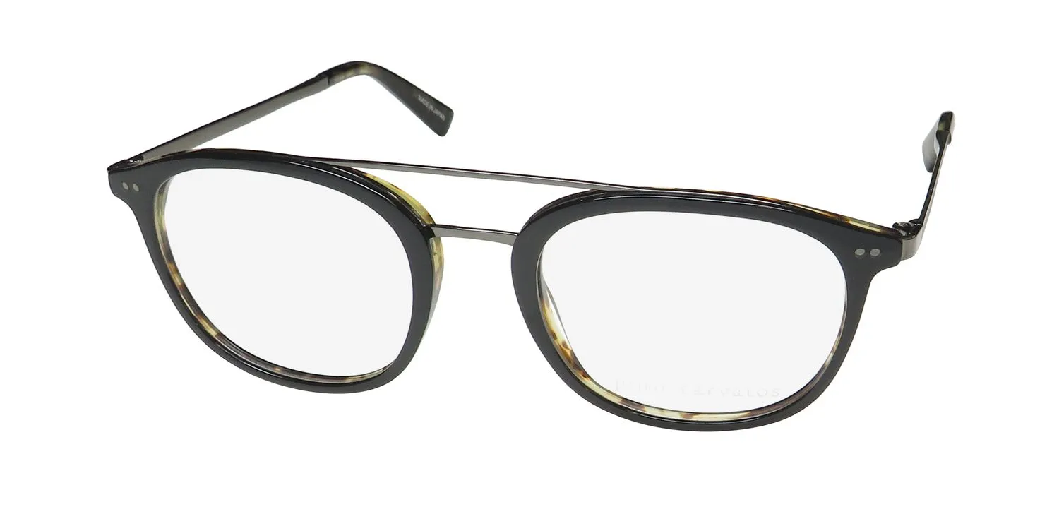 John Varvatos V378 black/ tortoise Eyeglasses Black 49mm