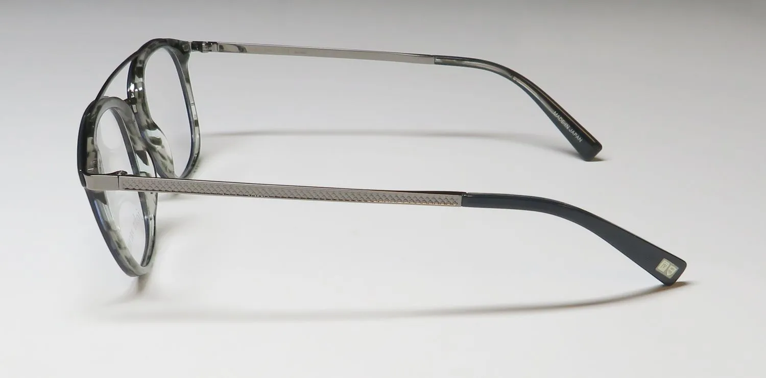 John Varvatos V378 navy/ smoke Eyeglasses Navy 49mm 4