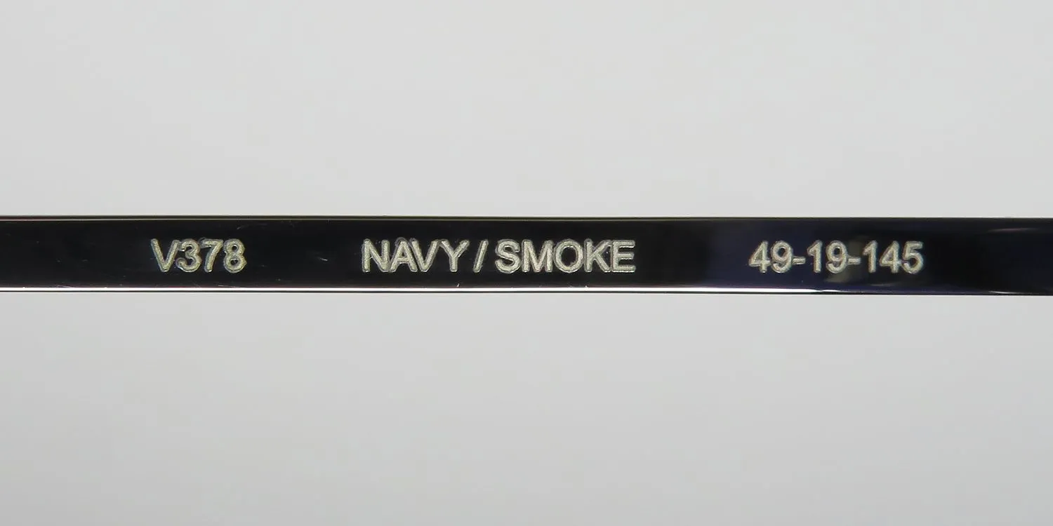 John Varvatos V378 navy/ smoke Eyeglasses Navy 49mm 8