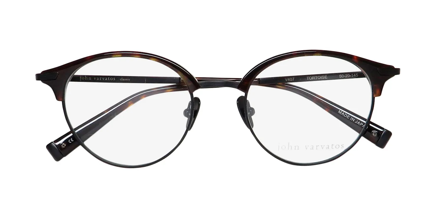 John Varvatos V407 tortoise Eyeglasses Tortoise 50mm Unisex 2