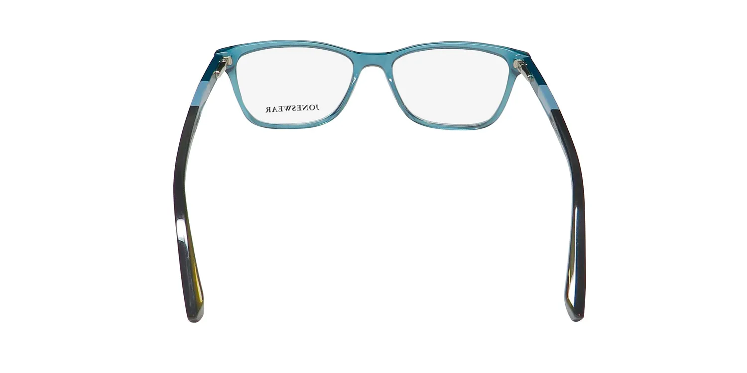 Jones New York Z108 teal Eyeglasses Teal Crystal 48mm 5