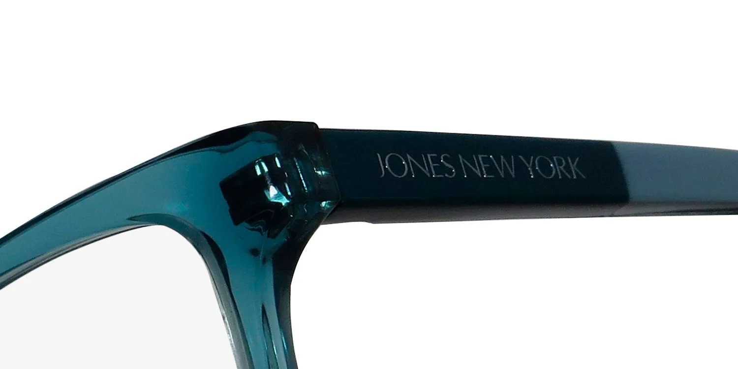 Jones New York Z108 teal Eyeglasses Teal Crystal 48mm 6