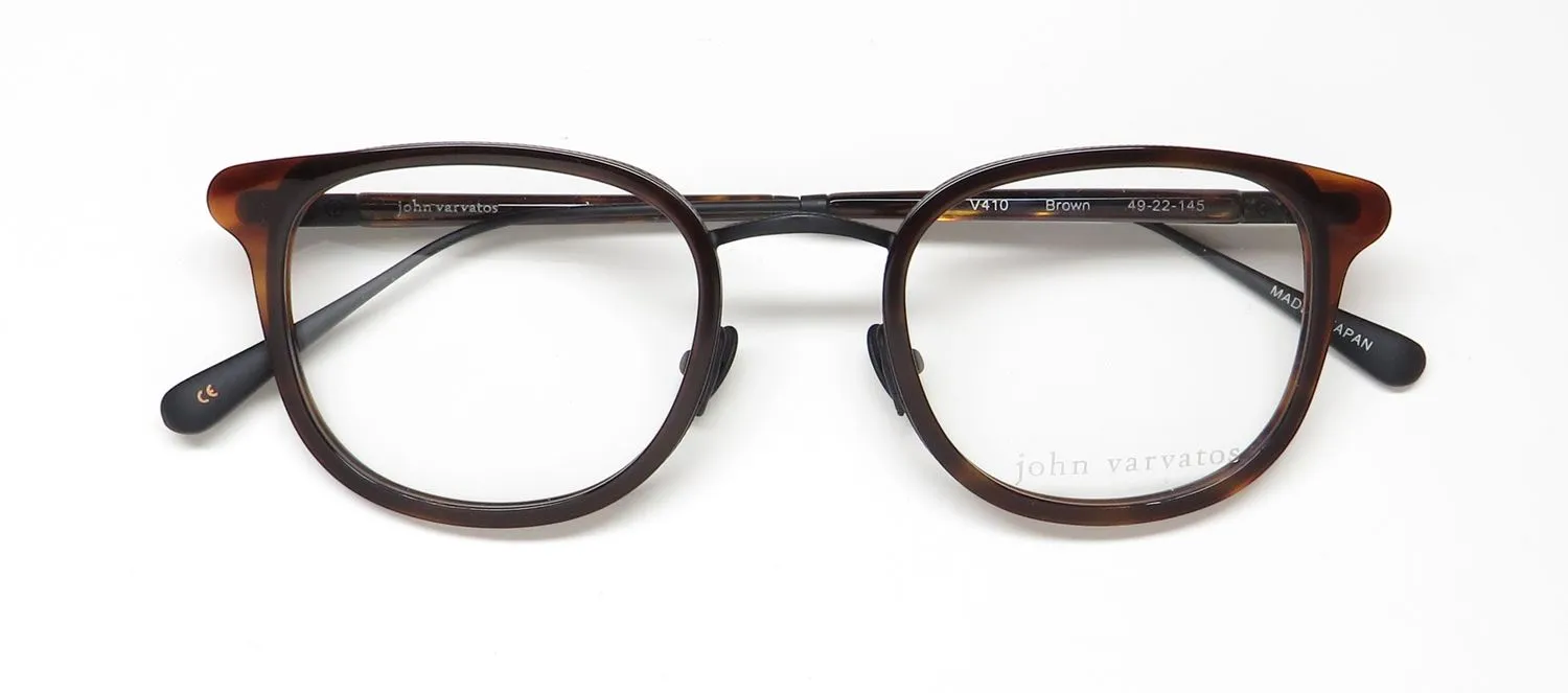 John Varvatos V410 brown Eyeglasses Brown 49mm 2