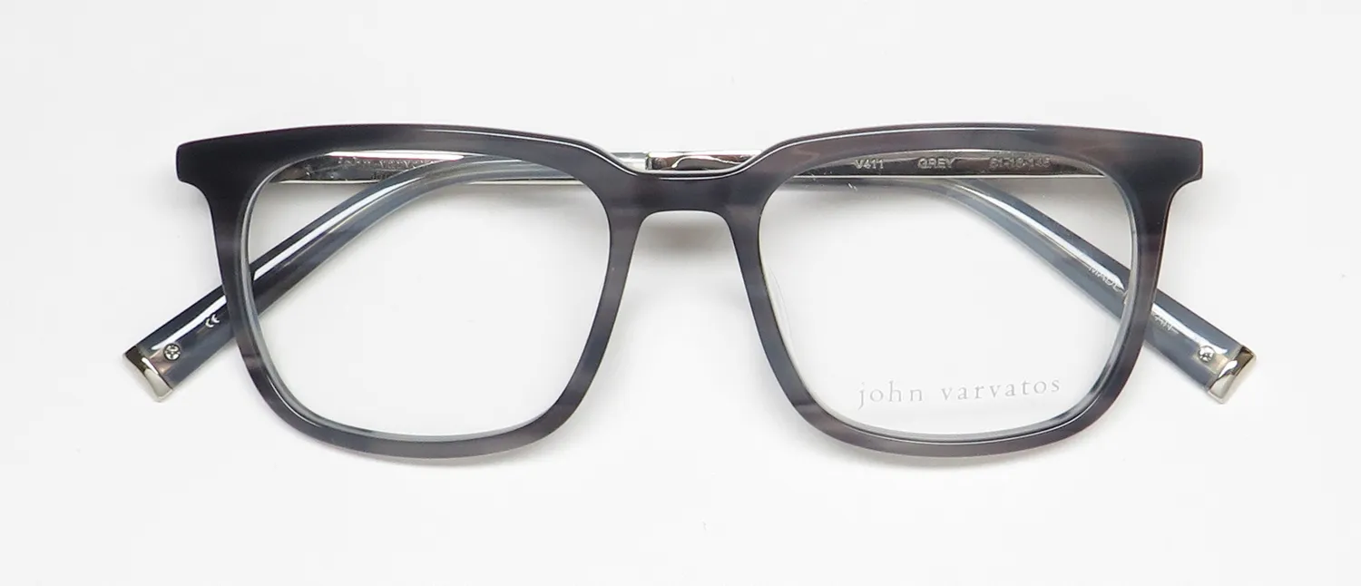 John Varvatos V411 grey Eyeglasses Gray 51mm 2