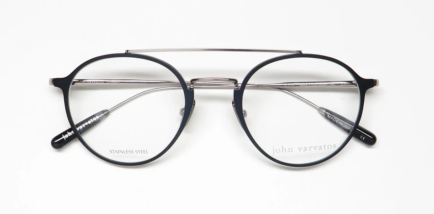 John Varvatos V174 navy/ gunmetal Eyeglasses Navy 50mm 2
